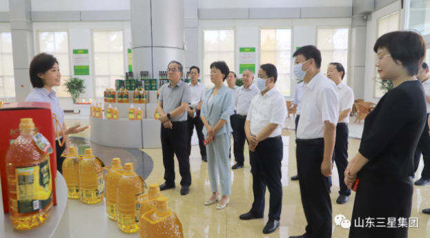 山東省糧食和物資儲備局黨組書記、局長王偉華來山東三星集團調(diào)研